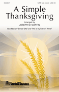 Simple Thanksgiving SATB choral sheet music cover